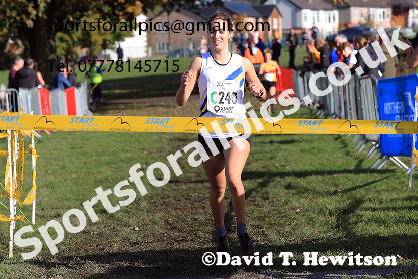 Senior women, 2024 Northern Cross Country Relays, Graves Park, Sheffield.   Photo: David T. Hewitson/Sports for All Pics